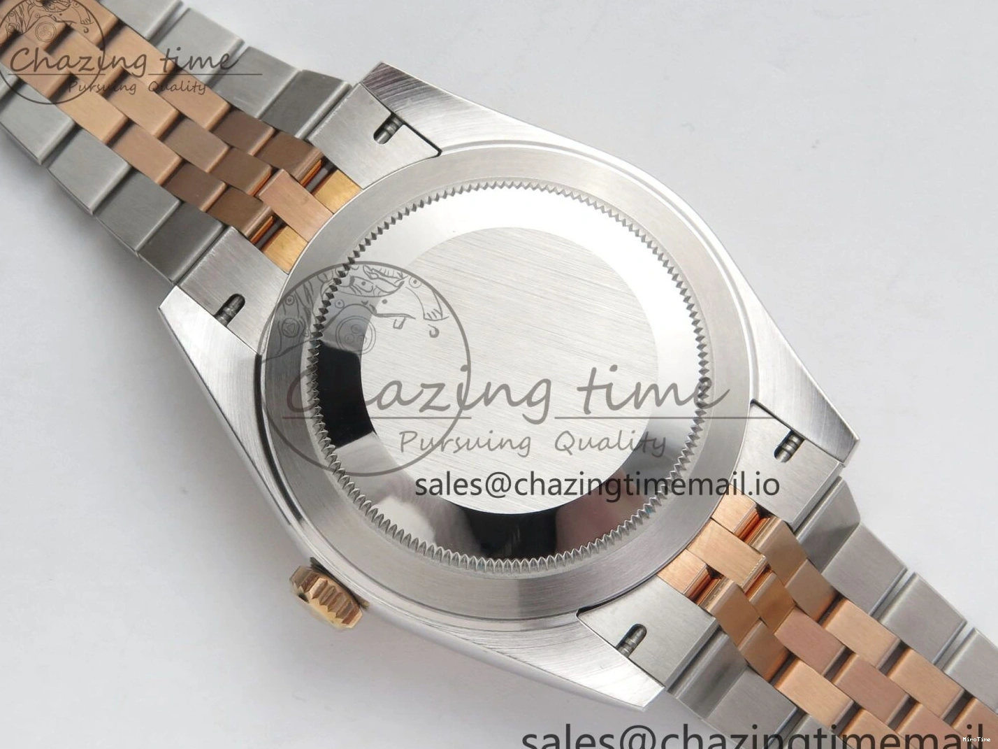 MiroTime 0202 DateJust 41 126331 SS RG ARF 1:1 Best Edition Brown Stick Dial on Jubilee Bracelet SH3235 (Weighted) TopPick 196